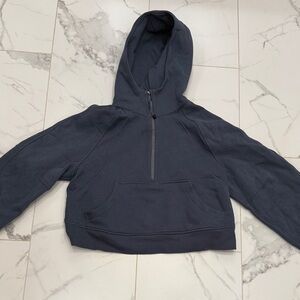 Lululemon scuba dusty Navy Blue Half-Zip Hoodie XS/S